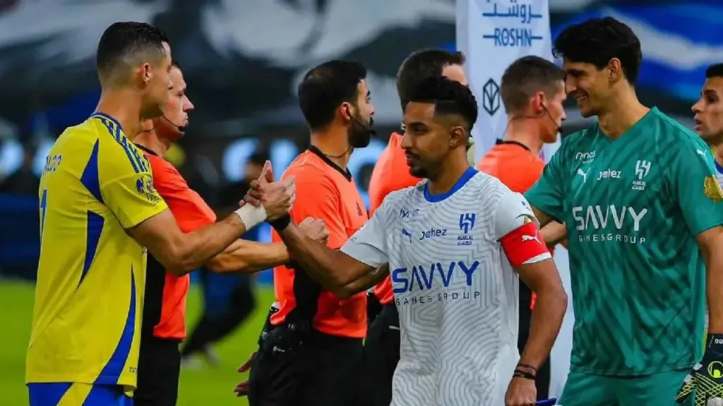 مباراة سابقة بين الهلال والنصر