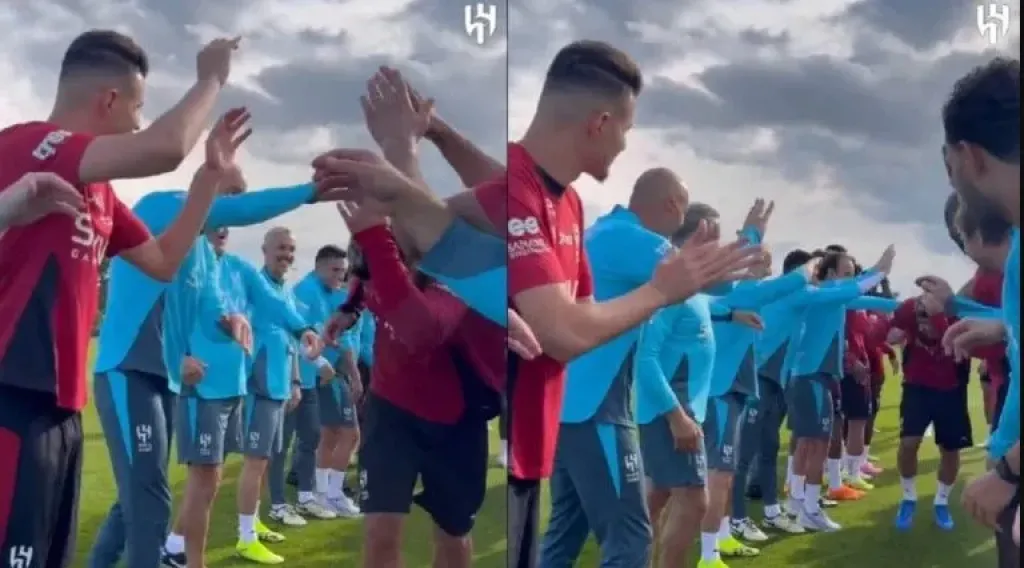 ظهور أول للفرنسي ثيو هيرنانديز في تدريبات الهلال بعد انضمامه رسميًا قادمًا من ميلان