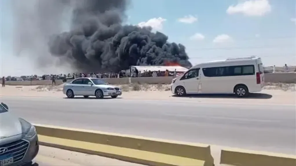 حادث تصادم على طريق مطروح الإسكندرية