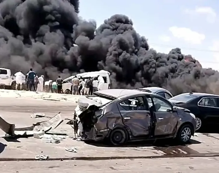 حادث طريق اسكندرية مطروح