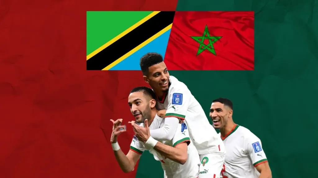 مباراة المغرب ضد تنزانيا
