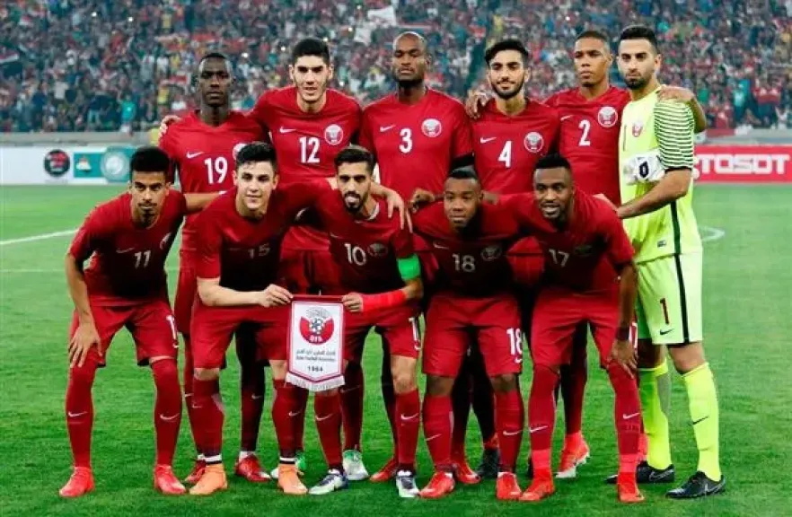 مباراة منتخب قطر ضد لبنان