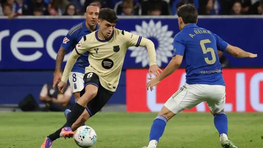 نتيجة مباراة برشلونة وريال أوفييدو اليوم.. الكتالوني يطارد ريال مدريد بثلاثية في شباك الكارباستروس