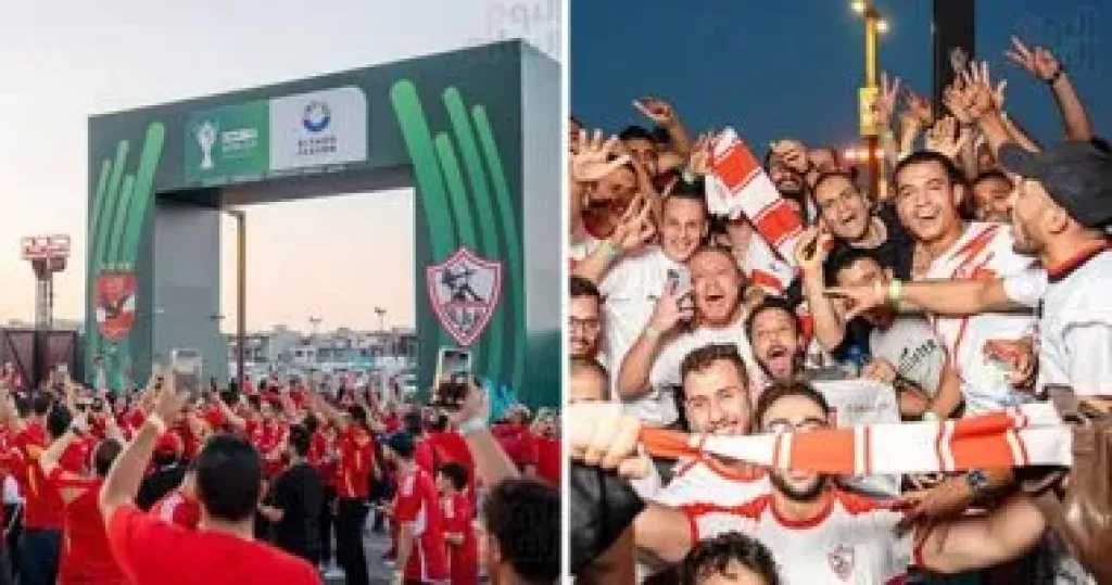 توافد جماهير الأهلي والزمالك على ستاد القاهرة قبل القمة المرتقبة في الدوري المصري.. صور