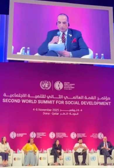 رئيس اتحادي المبدعين و الإعلاميين العرب يعلن التوصيات الختامية للقمة العالمية الثانية للتنمية الاجتماعية في الدوحة
