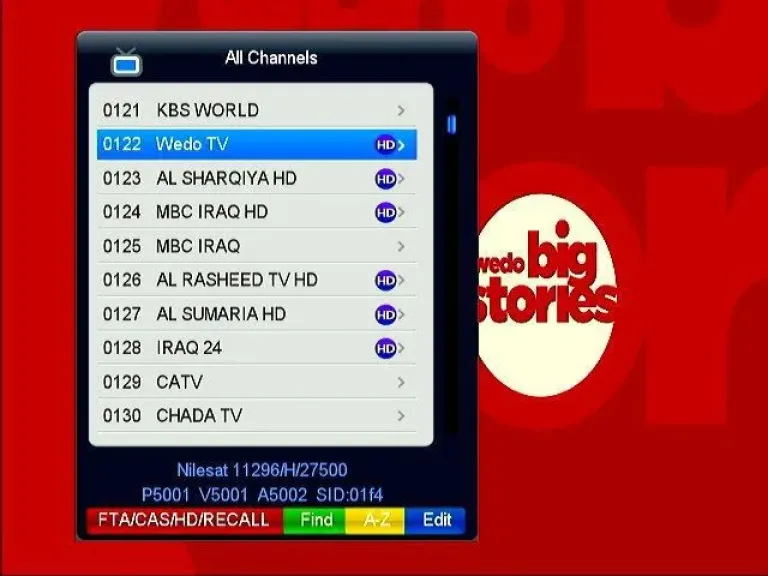 تردد قناة WEDOSPORT