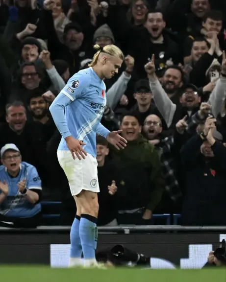 هدف إرلينج هالاند مع مانشستر سيتي ضد ريال مدريد في إياب ثمن نهائي دوري أبطال أوروبا