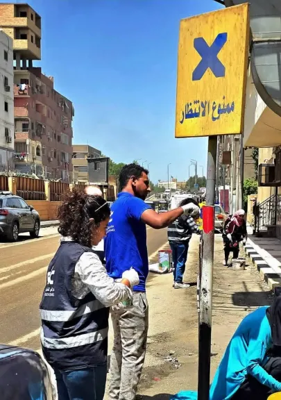 مبادرة ” أسوان بشبابها أجمل ” تواصل أعمال النظافة والتجميل والتطوير داخل كوم أمبو