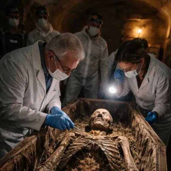 مومياء عمرها 300 عام داخل كنيسة بالنمسا.. لحظة فتح التابوت تكشف المفاجأة