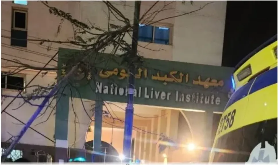 10 سيارات إسعاف… الحماية المدنية تنجح في إخماد حريق معهد الكبد بشبين الكوم