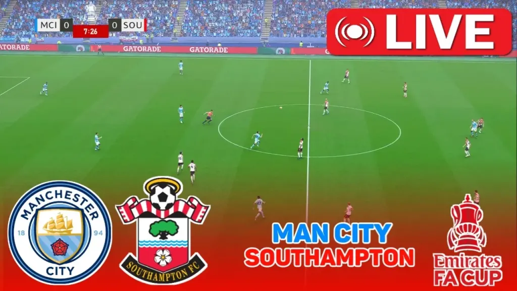 مباشر الأسطورة.. بث مباشر مشاهدة مباراة مانشستر سيتي ضد ساوثهامبتون يلا شوت في نصف نهائي كأس الاتحاد الإنجليزي بجودة عالية دون تقطيع