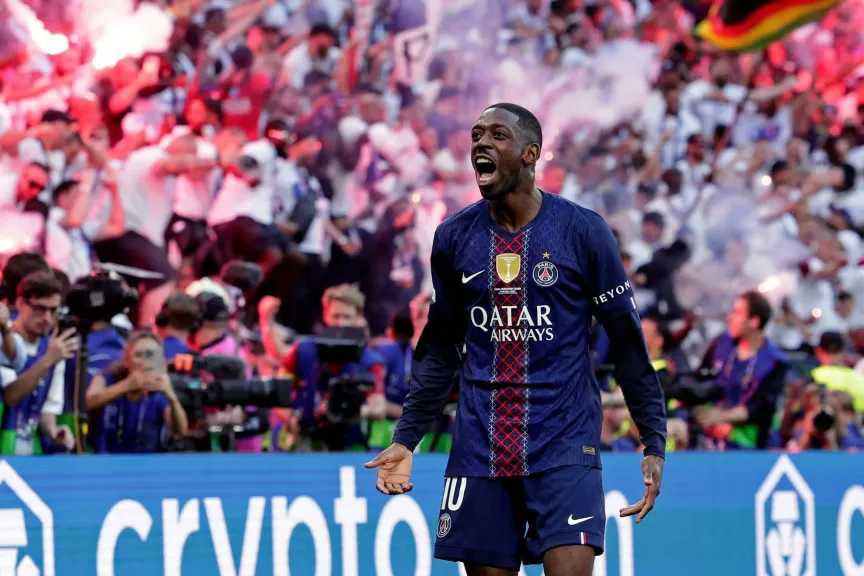 هدف عثمان ديمبيلي مع باريس سان جيرمان ضد آرسنال في نهائي دوري أبطال أوروبا