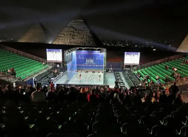مصر تهزم البرازيل بثلاثية في افتتاح مونديال الاسكواش