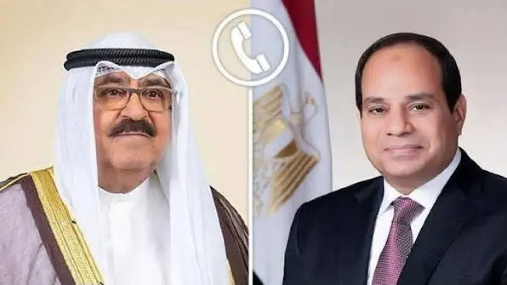 السيسي يؤكد لأمير الكويت تضامن مصر الكامل بعد الاعتداءات الإيرانية
