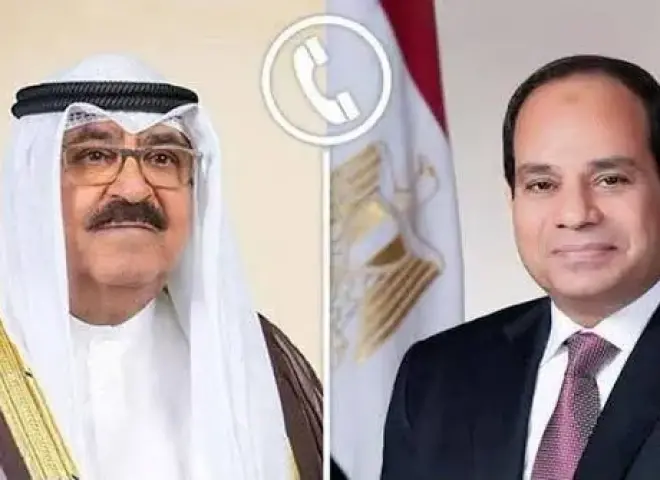 السيسي يؤكد لأمير الكويت تضامن مصر الكامل بعد الاعتداءات الإيرانية