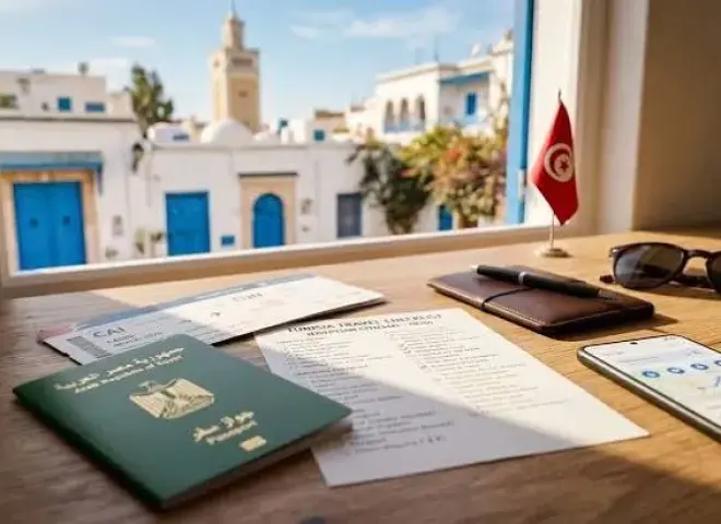 فيزا تونس للمصريين: الشروط
