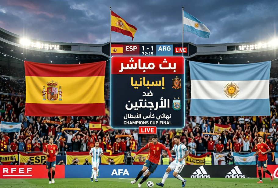 الأرجنتين ضد إسبانيا مباشر