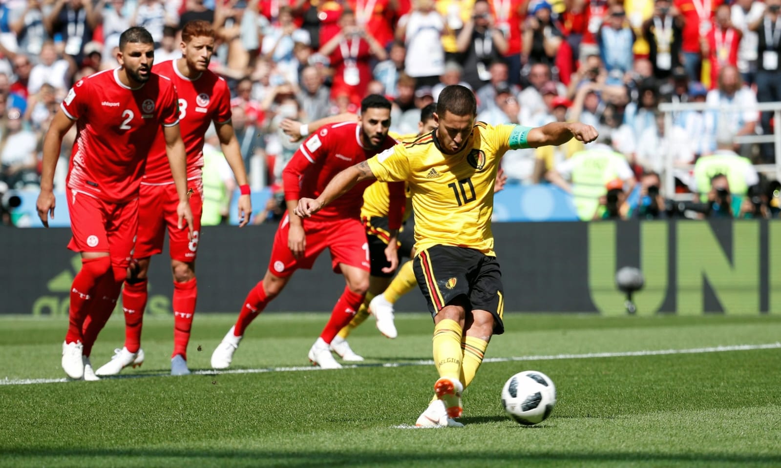مباراة تونس ضد بلجيكا