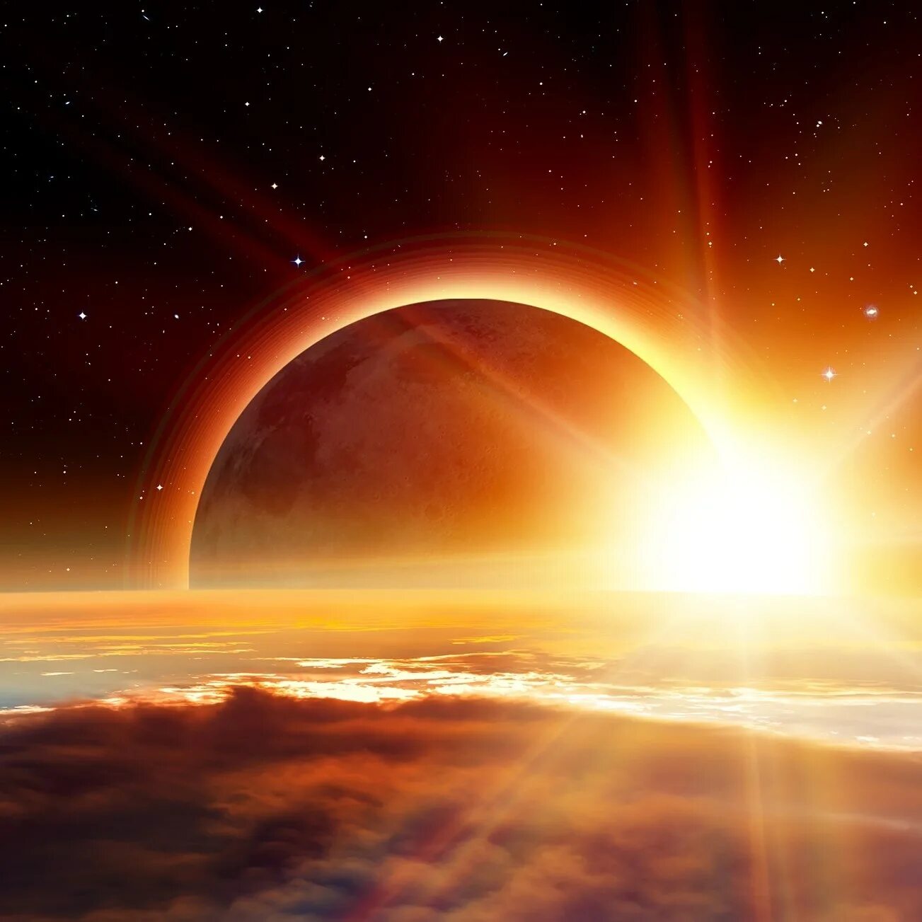 كسوف الشمس الكلى