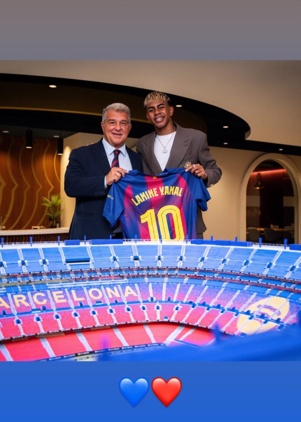 لامين يامال و خوان لابورتا