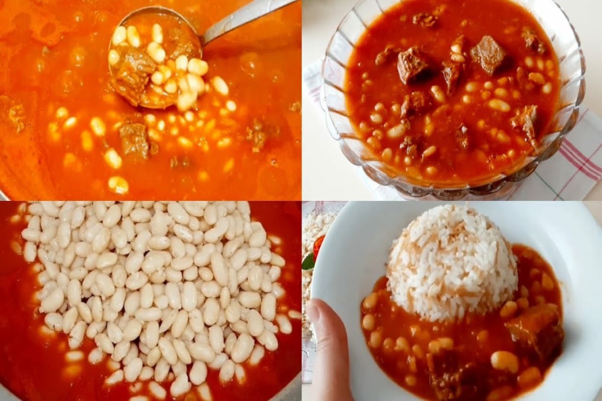 طريقة عمل الفاصوليا البيضاء بالصلصة بدون لحم