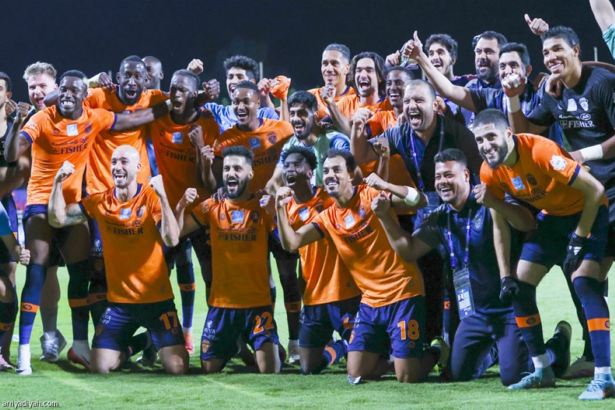 مباراة الأخدود والفيحاء 