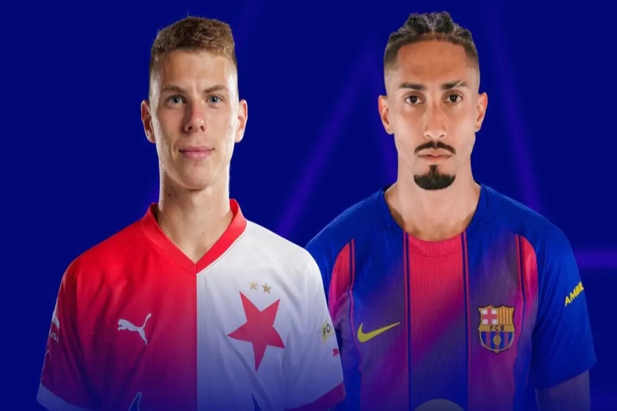 مباراة برشلونة وسلافيا براغ 